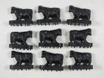 Lionel Trains 3656-9 Black Cows Set Of. Fixed Price $12.95.