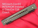 Passenger Car Interior Kit For Con-cor 72FT Coach Ho. Fixed Price $21.95.