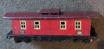 Lionel #1722 Prewar Gauge Tin Litho Caboose. Fixed Price $10.67.