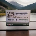 Kato Ho Scale New Baggage Car Amtrak Phase Vi 1249 35 6204-1. Fixed Price $85.63.