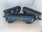 Lionel Prewar Blue Passenger Pullman Car NO.2613/2614/2615 Box Untested Parts. Fixed Price $220.00.