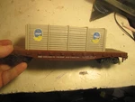 Vintage Ahm Rivossi 7307D Milwaukee Road Flat Crate And Original Box. Fixed Price $9.95.