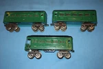 Lionel Pre-war Gauge #609, & #611 Pullman Observation Passenger Cars. Fixed Price $44.95.
