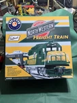 Lionel Chicago & North Western GP38 Freight Train Starter Set Gauge 6-81029. Fixed Price $275.00.