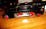 Lionel Prewar Gauge 259E Steam Locomotive/ 8 Cars Tinplate 1930'S Brass Nickel. Fixed Price $375.00.