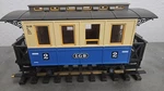 Lgb 3012 Second (2ND) Class Blue & Cream Passenger Coach Car *g-scale*. Fixed Price $39.99.