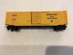 Micro Trains 31130 N-gauge Boxcar Steel 50FT, Green Bay & Western 3020. Fixed Price $25.00.