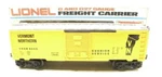 Lionel Vermont Northern Boxcar 6-9445! Gauge Freight Train Mpc. Fixed Price $24.99.