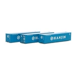 Athearn 40' Corrugated Low-cube Container Hanjin #2 3 ATH17419. Fixed Price $63.99.