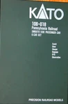 Kato 106-018 Smooth Side Passenger Car Set Pennsylvania. Fixed Price $379.99.