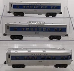 Lionel 2412, 2414, & 2416 Vintage Santa Fe Blue Stripe Passenger Cars 3. Fixed Price $127.49.