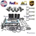 Crankshaft+overhaul Rebuild KIT+4PCS Rod For Kubota V3307-CR-TE4B Engine. Fixed Price $1186.55.