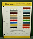 1977 American Motors Passenger Car Colors Dupont Canada Paint Chip Samples Chart. Fixed Price $12.99.