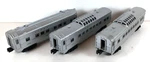 Lionel No. 2432, And 2436 Passenger Cars, Silver. Fixed Price $135.00.