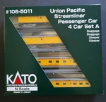 Kato #106-5011 N-scale Union Pacific Streamliner Passenger Set Brand New.. Fixed Price $199.99.
