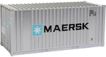 Walthers Ho Scale 20' Ribbed-side Shipping Intermodal Container Maersk. Fixed Price $10.99.