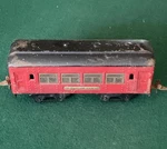 Vintage Ives Railway Lines 137 Parlor Passenger Car, Red, Gauge. Fixed Price $36.00.