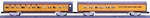 Mth 20-6606, Union Pacific, Painted, 70' Aluminum Sleeper/diner Set Nib. Fixed Price $179.99.