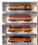 Athearn 11931 50' Overland Chesapeake & Ohio 4CAR Pass Set (knuc Cplr+mtlwhls). Fixed Price $189.95.