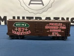 K-line Heinz Euchred Figs #363 Wood-sided Classic Reefer Car K642-5208 No Box. Fixed Price $49.99.