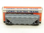 Lionel Gauge 6-6123 Gray Pennsylvania Covered Hopper With Box Vg-ex. Fixed Price $17.00.