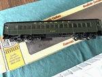 Con-cor 0001-094069 Santa Fe Coach T110 Ho, Lighted. Fixed Price $50.00.
