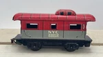 Vintage Marx New York Central Tin Litho Caboose #20102 O- Gauge (1950S) 4 Wheel. Fixed Price $6.00.