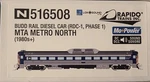 New Rapido 516508 N-scale Budd RDC-1 (dc/dcc/esu Loksound): Mta Metro North. Fixed Price $235.00.