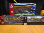 Pittburgh Steelers Mth Railking Buses And Passenger Station Lot O-scale Train. Fixed Price $65.00.