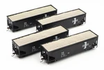 Athearn Rtr Scale Boston & Maine 40' 3-BAY Offset Open Hopper Pack. Fixed Price $145.00.