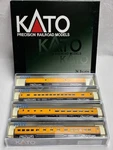 Kato Scale Union Pacific Smoothside Passenger 4-CAR Set A, 106-1054. Fixed Price $134.95.