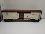 Lionel Post War Santa Fe Refrigerator Car #6672. Fixed Price $23.00.