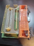 Lionel Electric Trains Cattle Car No. 3656 With 7 Cows And Boxes. Fixed Price $45.00.