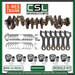 Bmw N57D30 3.0 Diesel 8WEB Alloy Steel Shaft With Engine Overhaul Kit X3 X4. Fixed Price $1991.30.