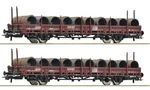 Roco Obb Flat Car With Coil Set 6600120 Ho Scale Dc. Fixed Price $114.00.