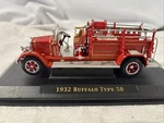 Road Signature 43005 1932 Buffalo Type 50 Fire Engine Red 1/43 Diecast Car Model. Fixed Price $22.95.