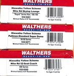 Ho Walthers Hiawatha Milwaukee Road Yellow Scheme 3 Cars Set Skytop Super Dome. Fixed Price $499.99.