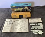 Ho Scale Athearn 50' Express Box Car, Burlington, Yellow #5287 - 1632 Weathered. Fixed Price $22.00.