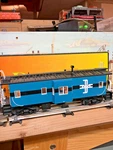 Mth Railking #30-77085 Gauge Boston And Maine Bay Window Caboose Car #C-89. Fixed Price $99.00.