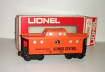 Vintage Lionel #6-9160 Illinois Central Lighted Gauge Orange Caboose. Fixed Price $19.99.