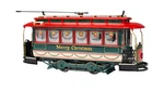 New Bachmann Closed Streetcar - Merry Christmas ON30 Scale. Fixed Price $122.99.