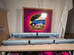 Mth 20-6592 Gauge Santa Fe 70' Blue Goose Passenger Car (set Of 5) Ln/box. Fixed Price $924.58.