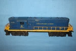 Lionel #2365 C&o Chesapeake Ohio GP-7 Diesel Locomotive. Runs Well. Fixed Price $170.95.