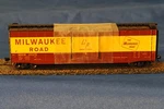 Rivarossi 50FT Plug Door Boxcar W/roofwalk-milwaukee #2125 Ho Scale HR6466C. Fixed Price $25.00.