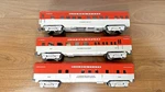 K-line O-scale Golden State Pullman Streamliner Passenger Train Cars 3-SET. Fixed Price $100.00.