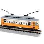 Bachmann Industries Brill Trolley - Orange Cream & Gray BAC61089 Rolling. Fixed Price $87.00.