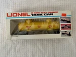 Lionel 6-6310 Two-dome Tank Car Shell Yellow, New In Box. Fixed Price $40.00.