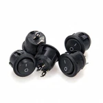 10X Round Rocker Switches Black On/off I/o Spst Circular 10A 120V 6A 250V. Fixed Price $5.00.