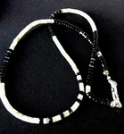 Handmade Native American Black Onyx Sterling Silver Men's Necklace 10052. Fixed Price $159.27.
