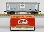 Atlas Ga 1:87 Sc #31046 Nahx Kerr-mcgee PS-2 2-BAY Covered Hopper 1840-1 Nib. Fixed Price $25.00.
